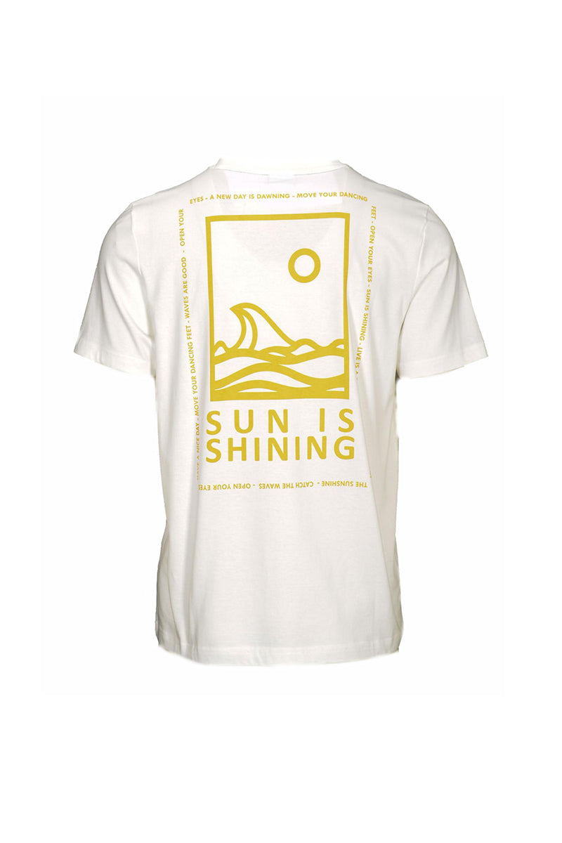 Classic Cotton T-Shirt with a Back Print