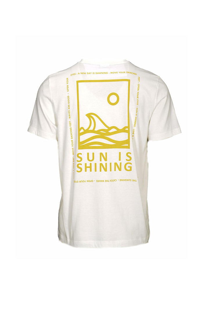 Classic Cotton T-Shirt with a Back Print