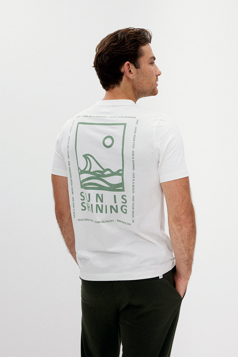 Classic Cotton T-Shirt with a Print