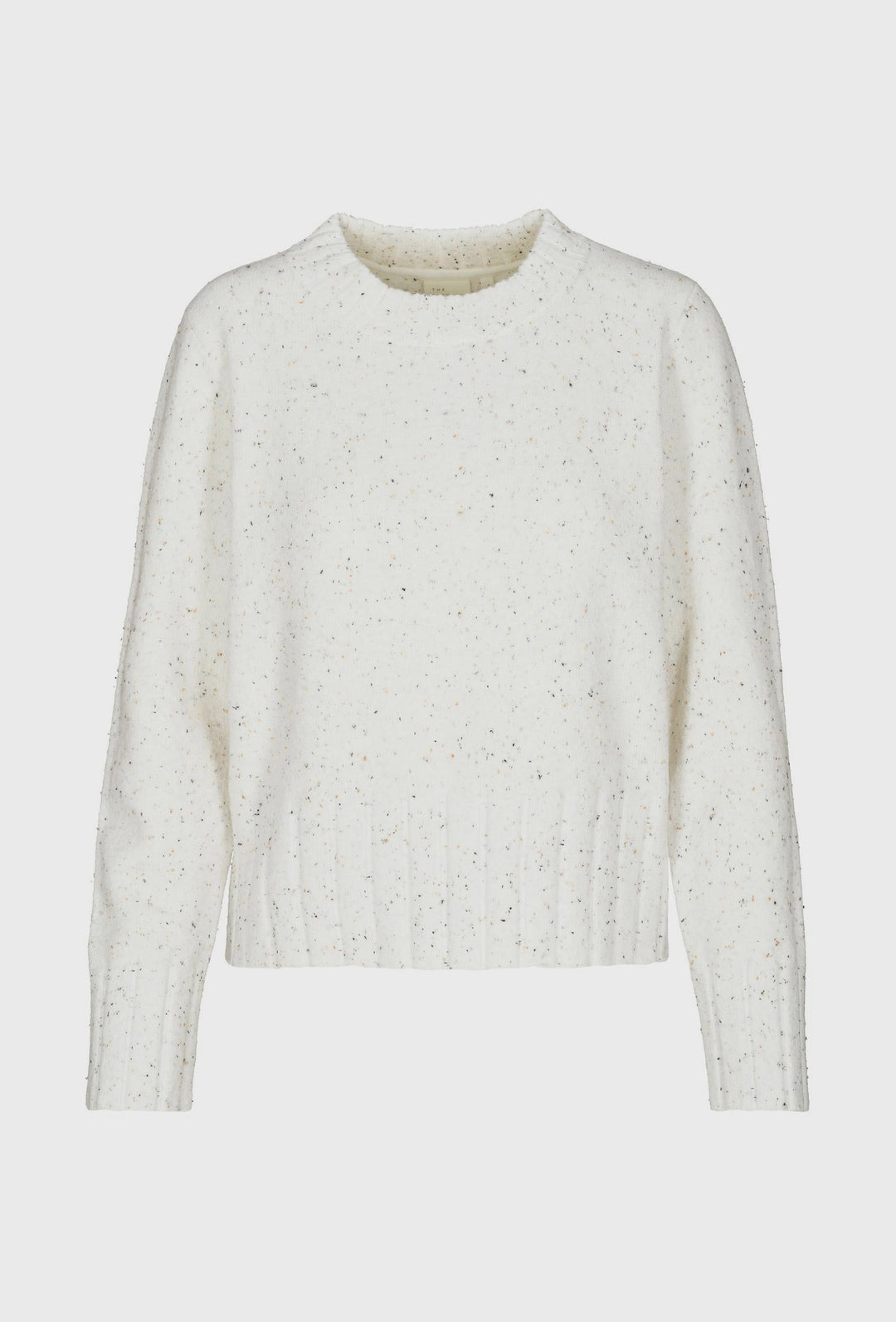 Pullover in Ecru mit dezenter Melange-Optik