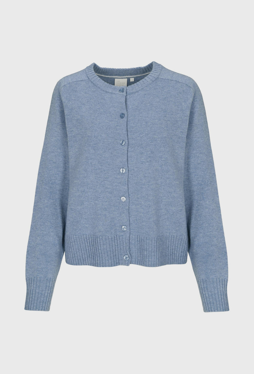 Blauer Cardigan mit Knopfleiste