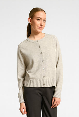 Button-Through Cardigan in Grey