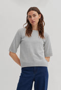 Grey Short-Sleeve Jumper