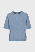Kurzarmpullover in Blau