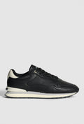Schwarze Sneaker mit Neondetails