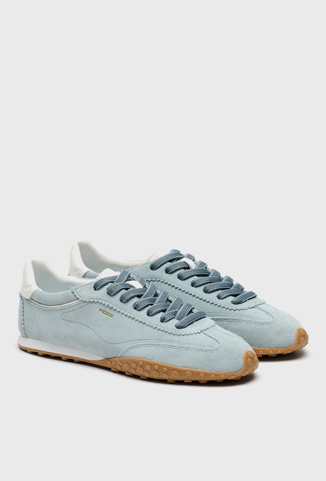 Light Blue Suede Trainers