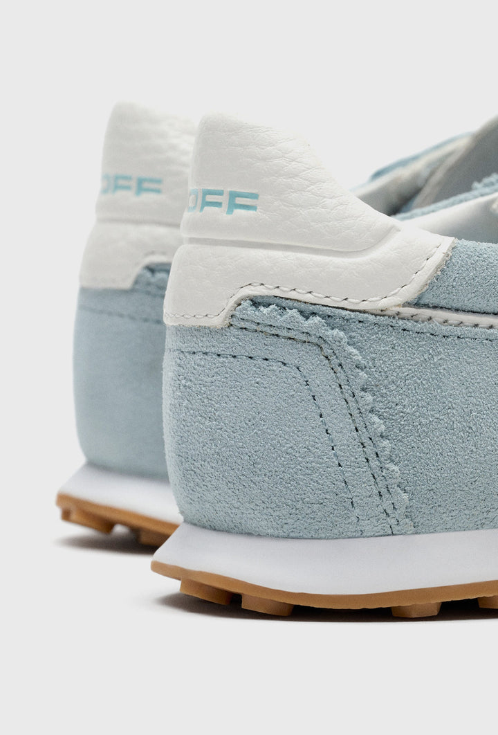 Light Blue Suede Trainers