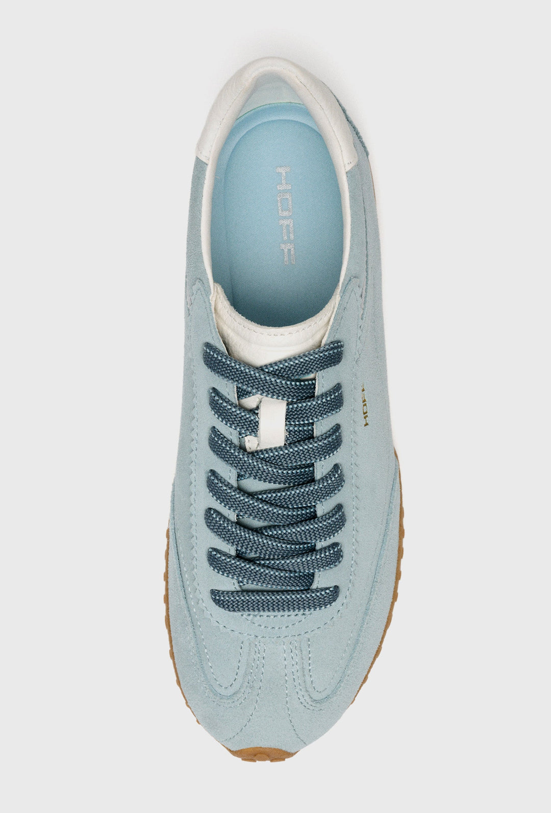 Light Blue Suede Trainers