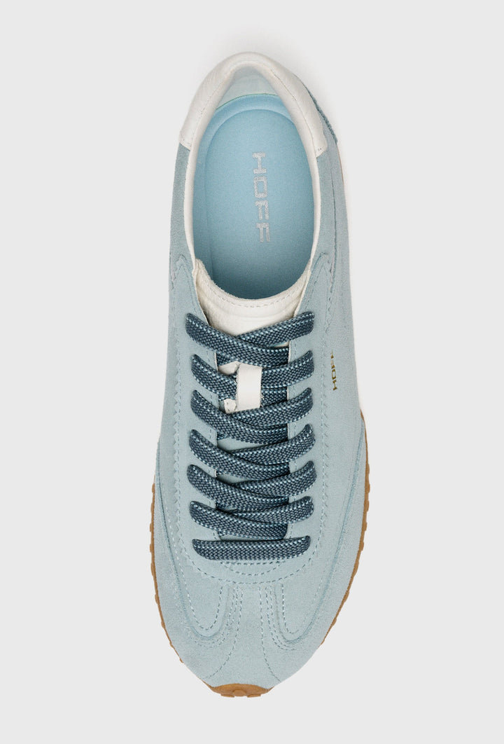 Light Blue Suede Trainers