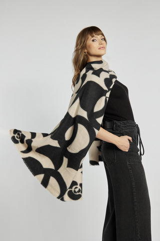 Elegant Scarf in a Geometric Print
