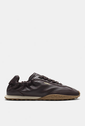 HOFF Dark Brown Leather Trainers with a Rubber Sole