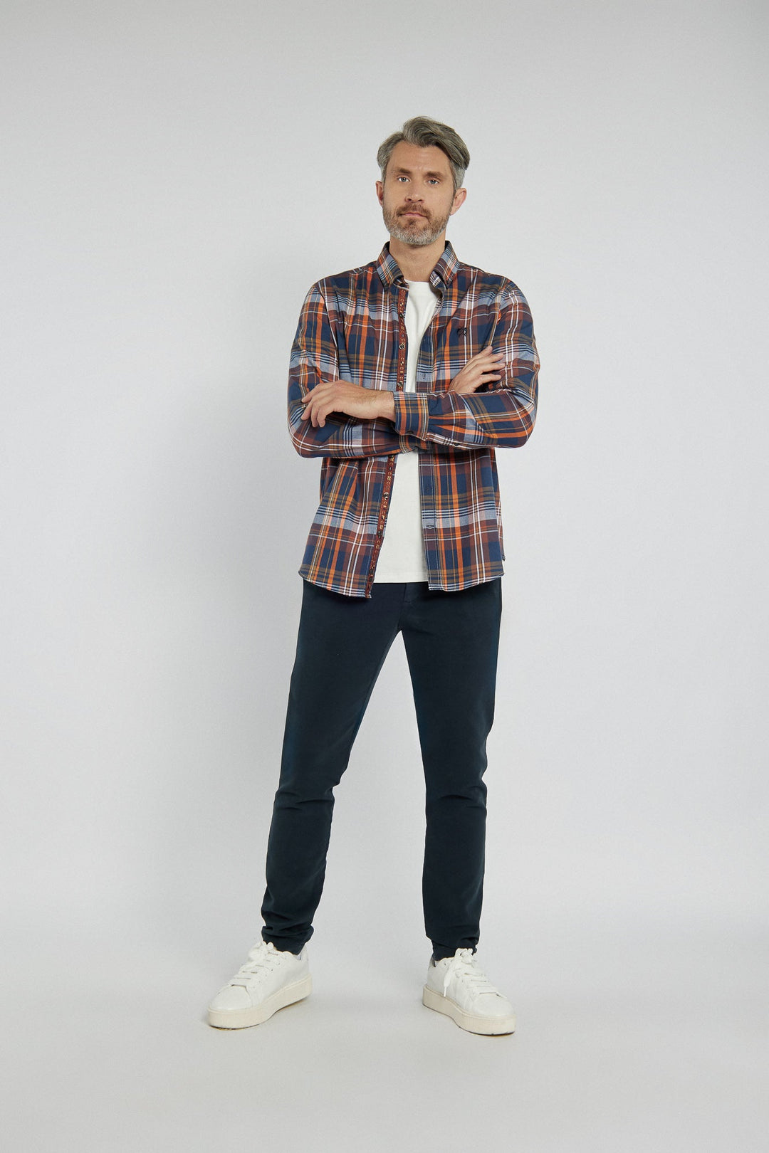 Men's Navy Trousers with a Comfortable Sporty Drawstring