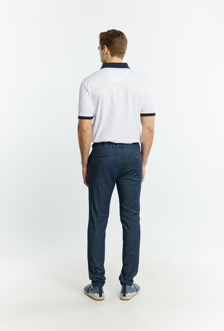 Cotton joggers with belt loops