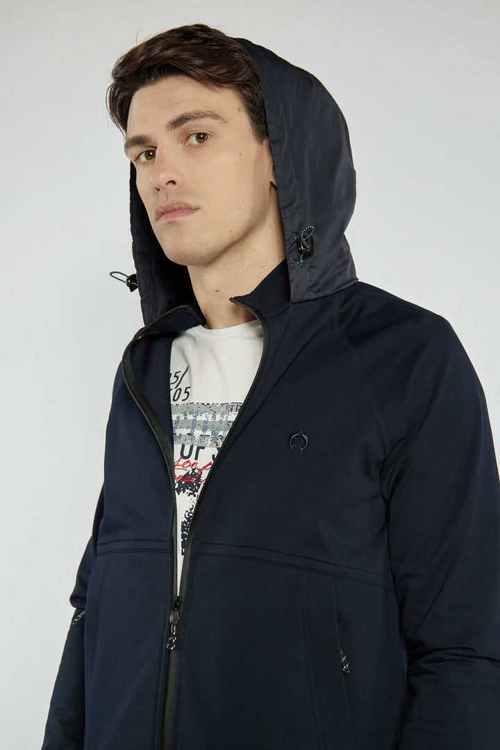 Men's navy blue Campione hoodie