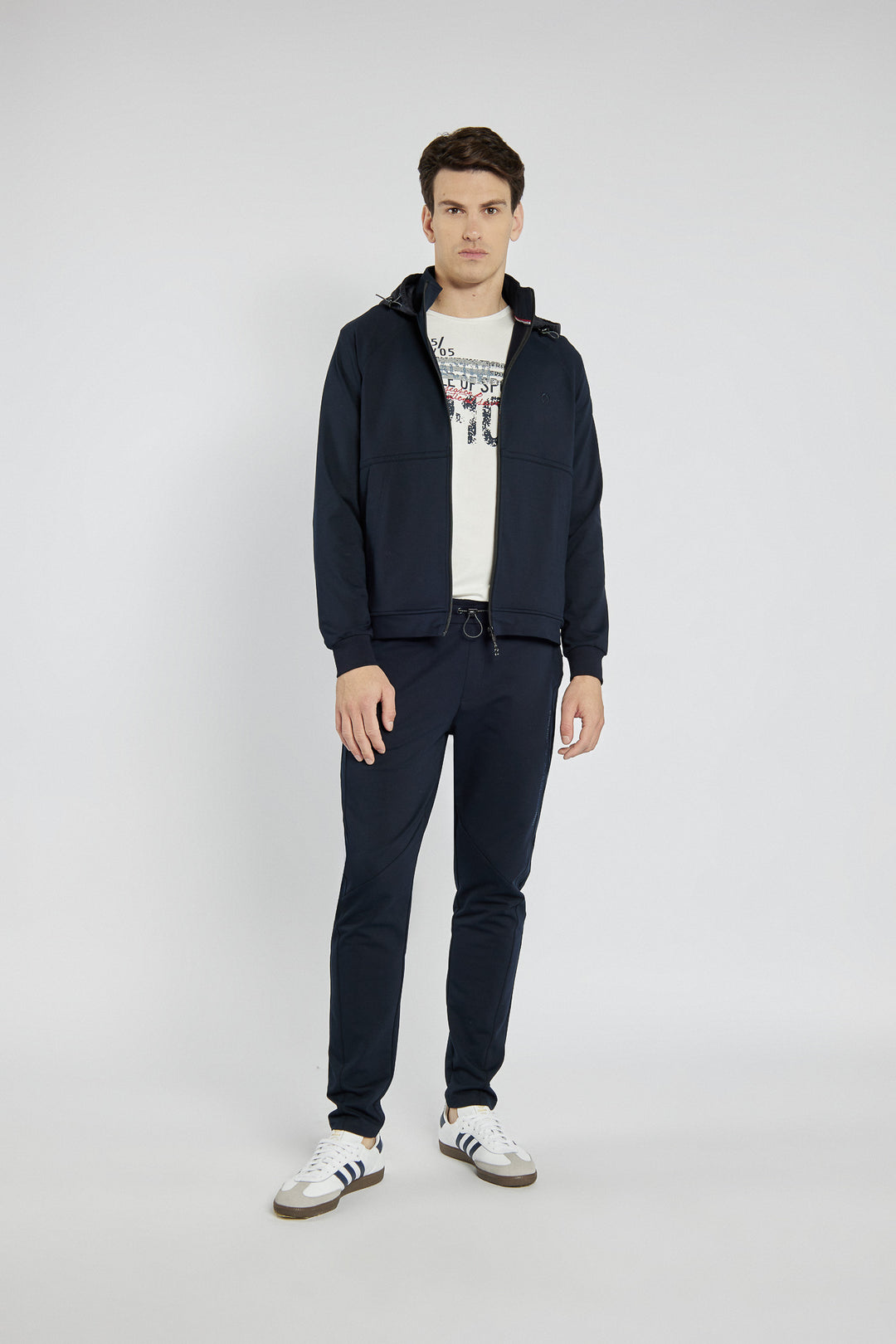 Men's navy blue Campione hoodie
