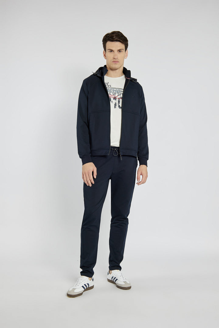Men's navy blue Campione hoodie