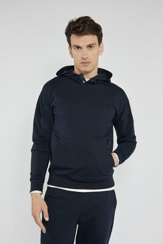 Men's Campione navy blue hoodie with pocket