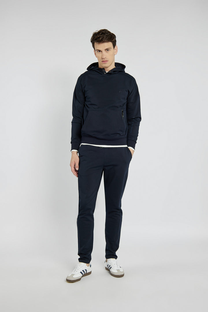 Men's Campione navy blue hoodie with pocket