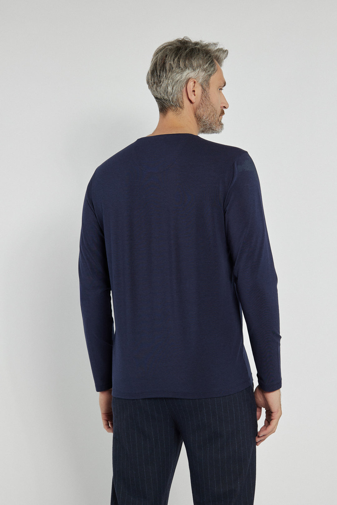 Men's Campione navy blue T-shirt with print