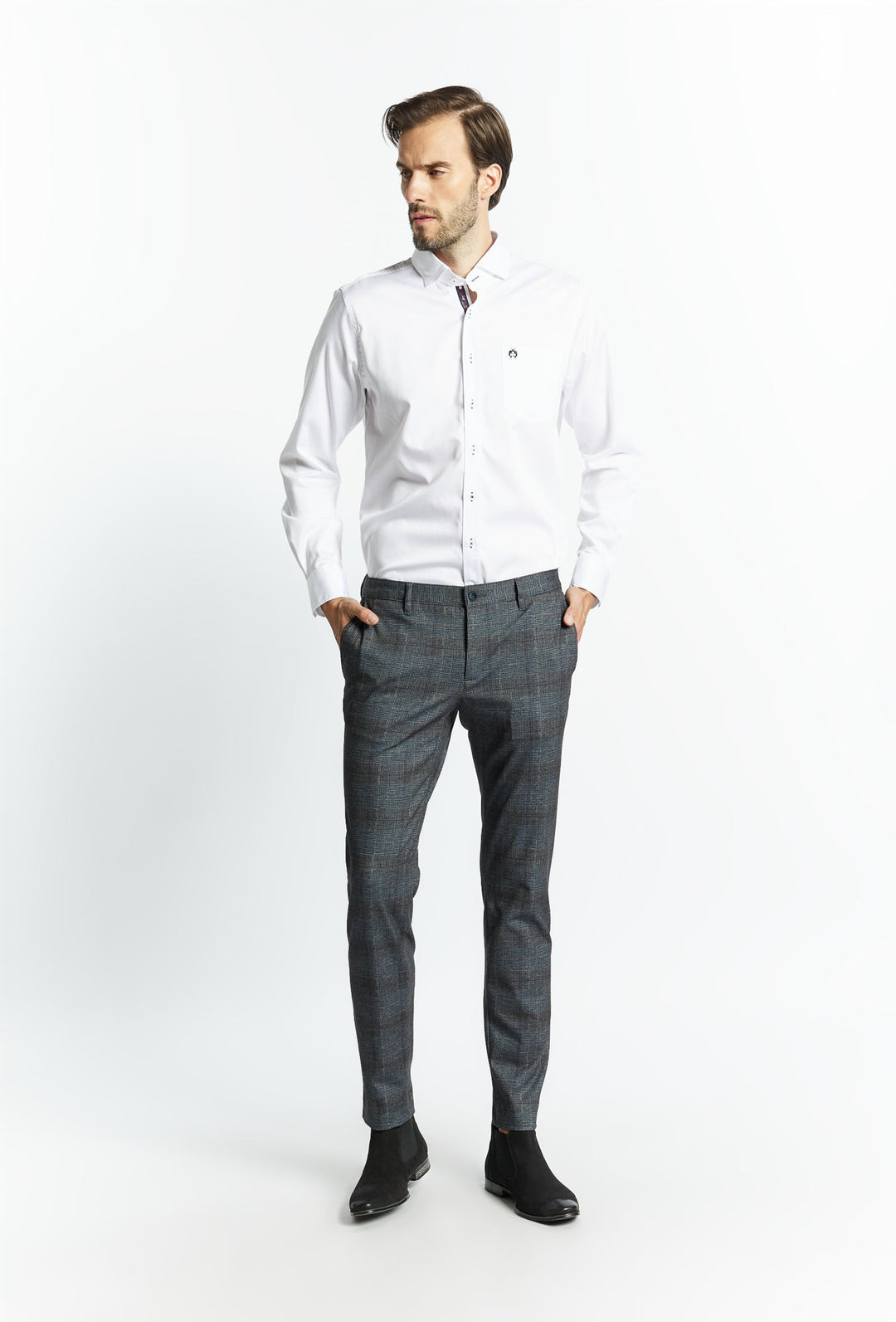 Smart Check Trousers