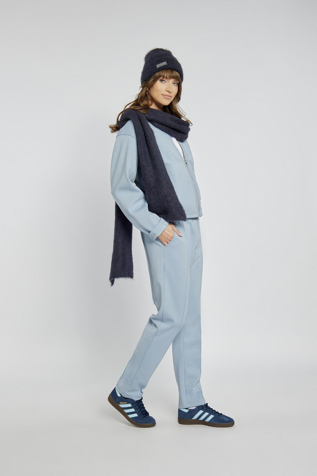 Campione sweatpants with decorative stitching