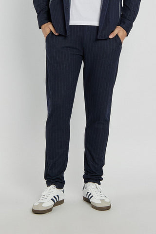 Campione men's pants with navy blue stripes