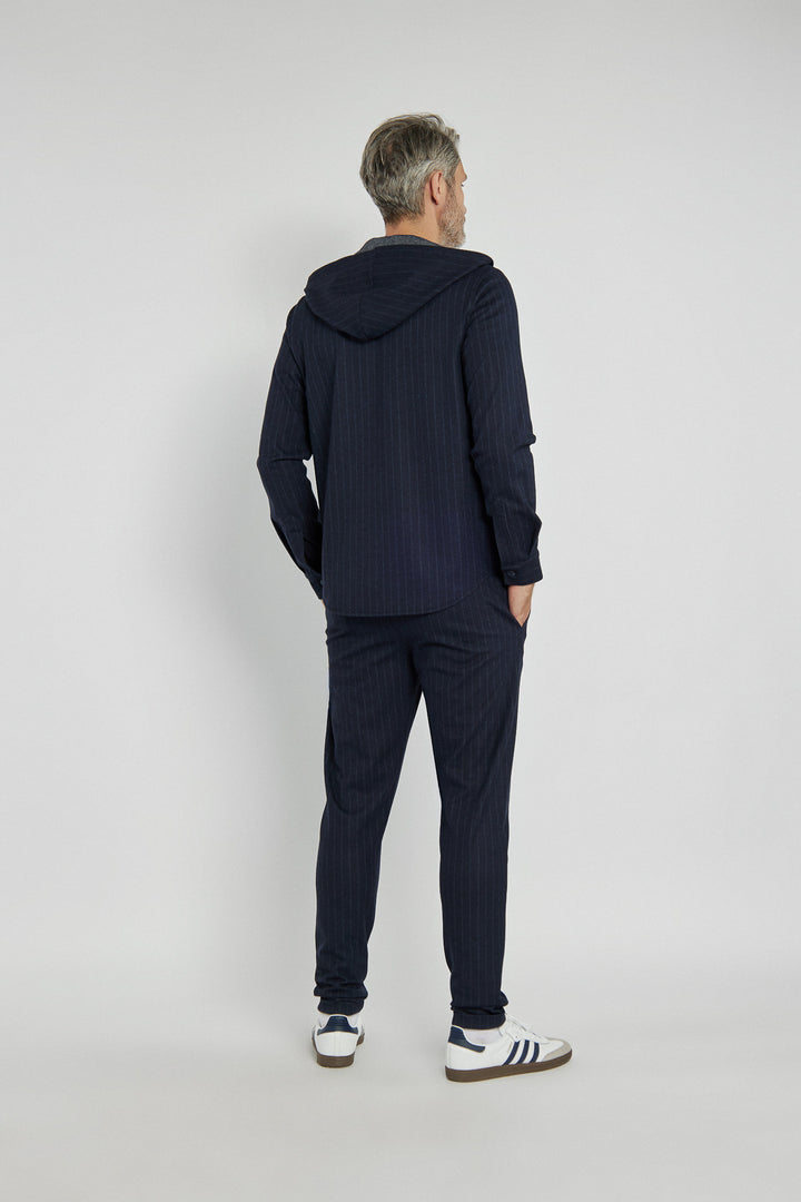 Campione men's pants with navy blue stripes