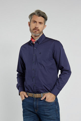 Campione men's navy blue Modern Fit shirt