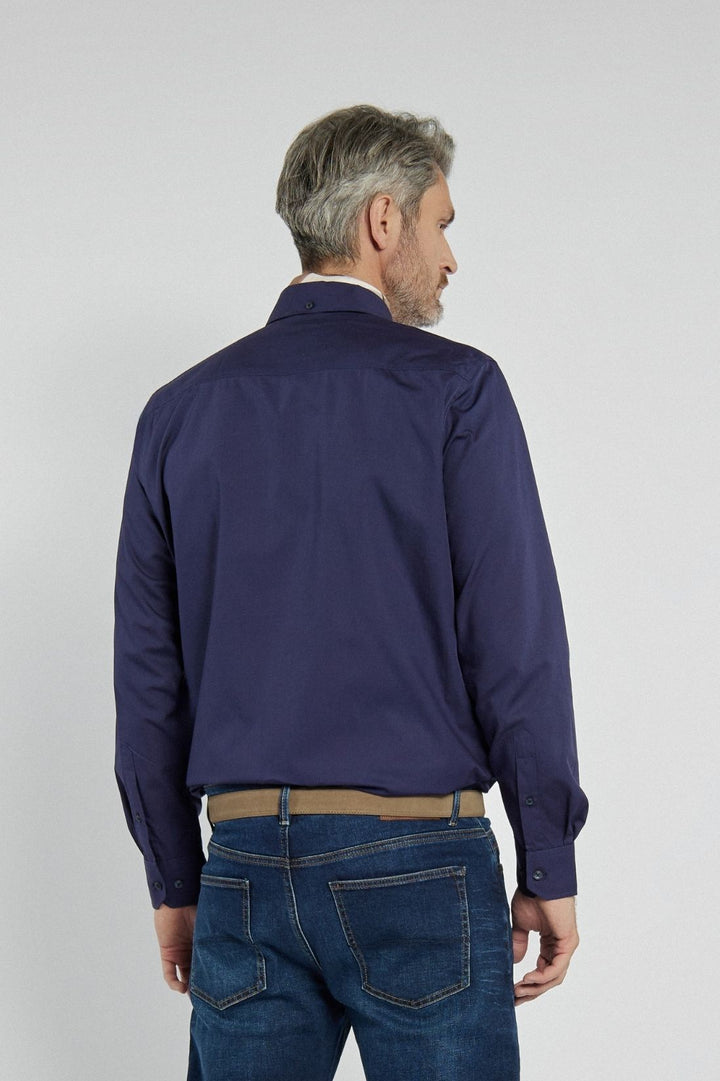 Campione men's navy blue Modern Fit shirt