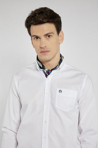 Campione men's white long-sleeved shirt
