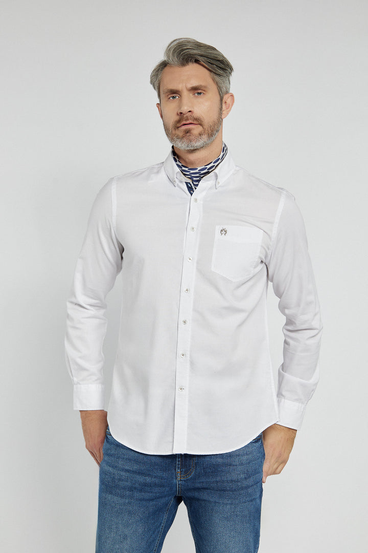 Campione men's white Modern Fit shirt