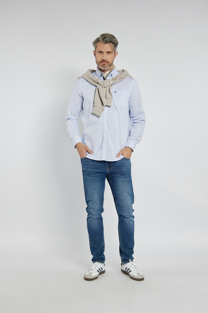 Campione men's light blue Modern Fit shirt