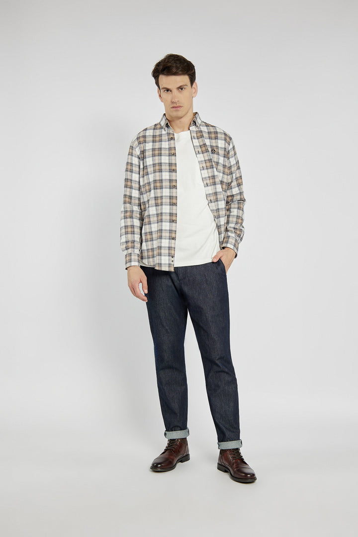Campione men's regular fit checked shirt