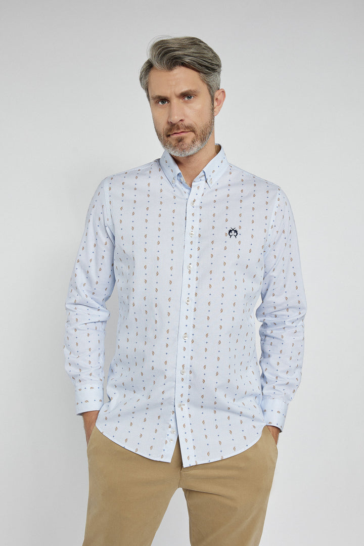 Men's Campione Modern Fit striped and patterned shirt