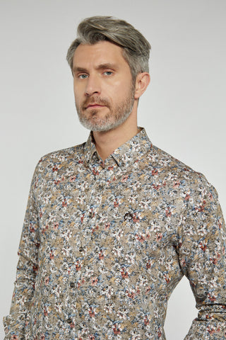 Men's Campione patterned Modern Fit shirt