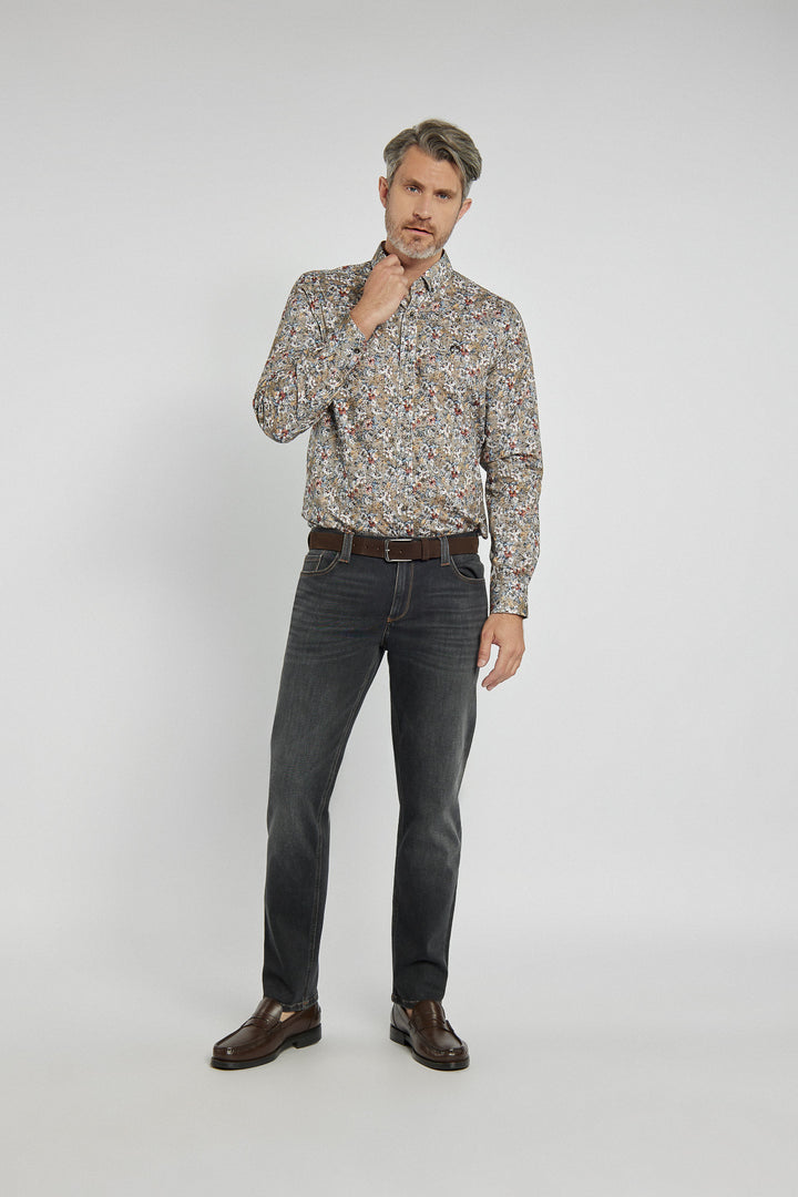 Men's Campione patterned Modern Fit shirt