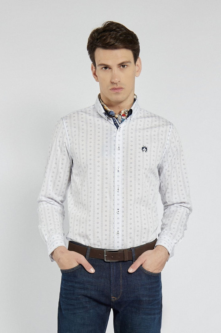 Campione Modern Fit men's shirt with small patterns