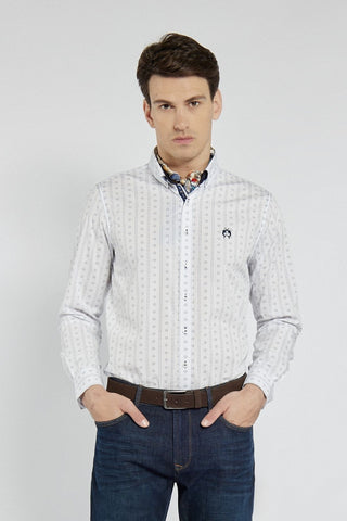 Campione Modern Fit men's shirt with small patterns