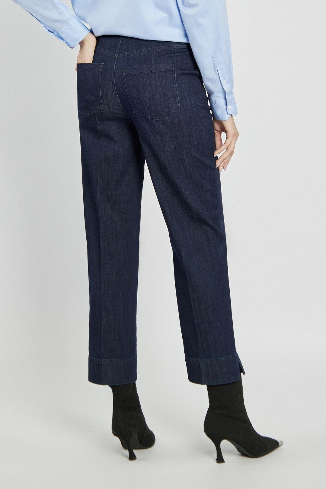 Navy blue Campione pants with cuffs