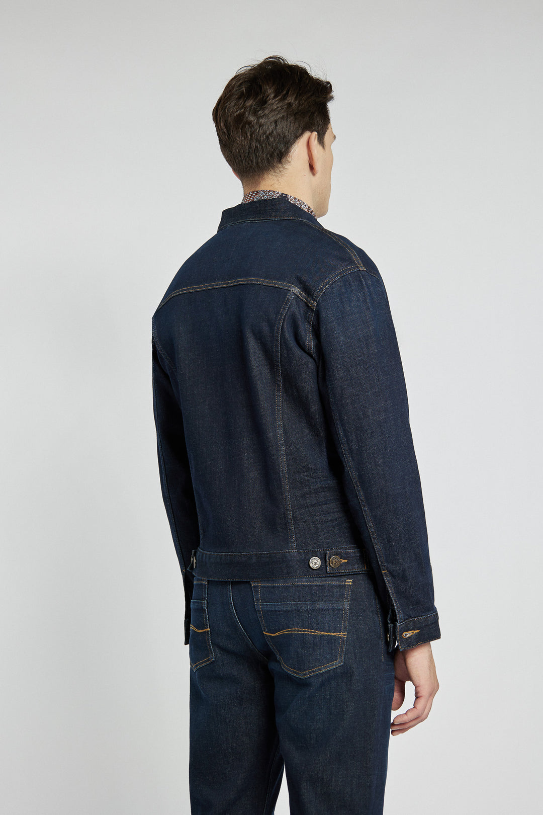Classic Campione men's denim jacket in navy blue