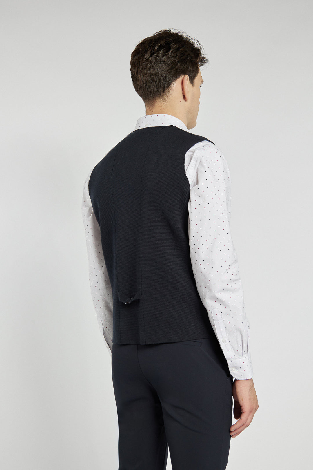 Elegant Campione men's navy blue knitted vest