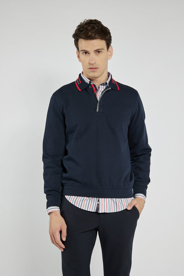 Campione men's polo sweatshirt with collar