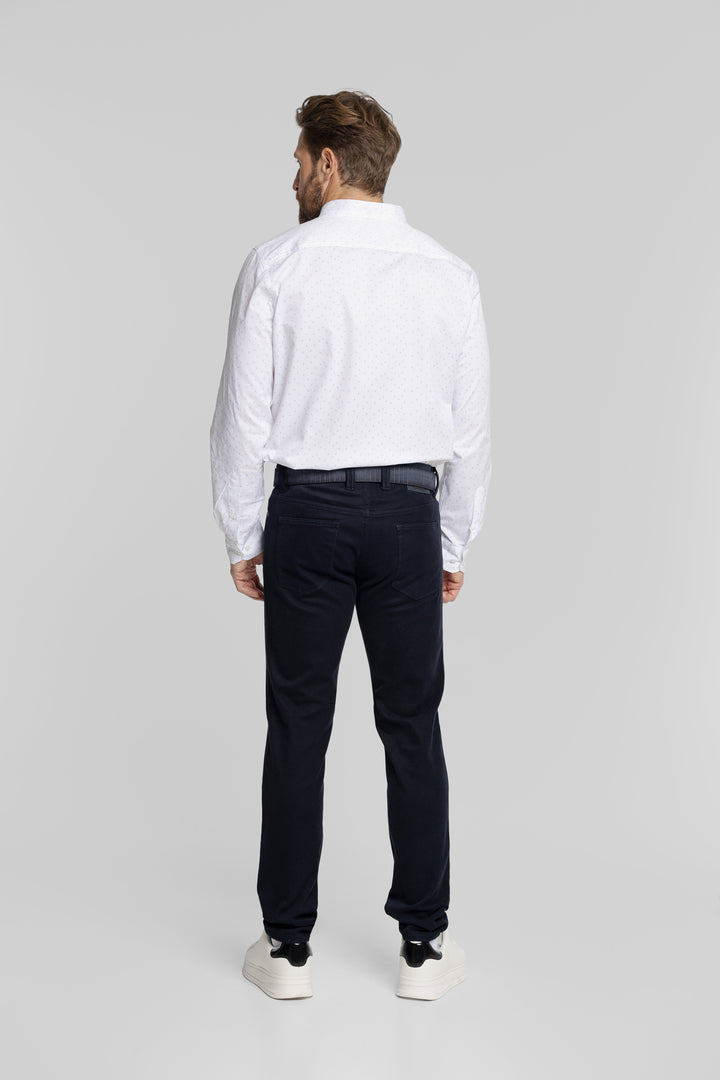Alberto Herren-Jeans Navy Regular Fit