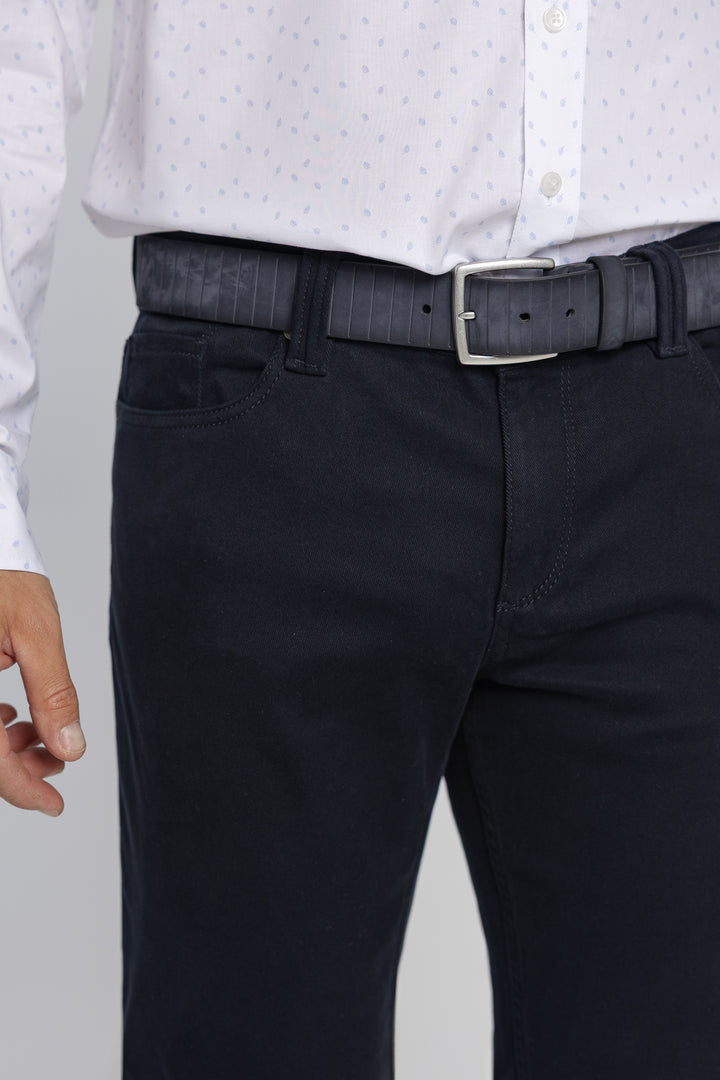 Alberto Herren-Jeans Navy Regular Fit