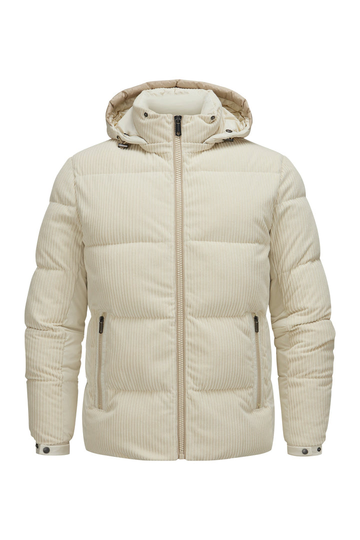 Herren-Steppjacke mit Kapuze