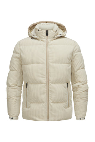 Men's Quilted Jacket with a Hood