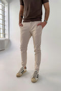 Fitted Chinos in a Cotton and Linen Blend