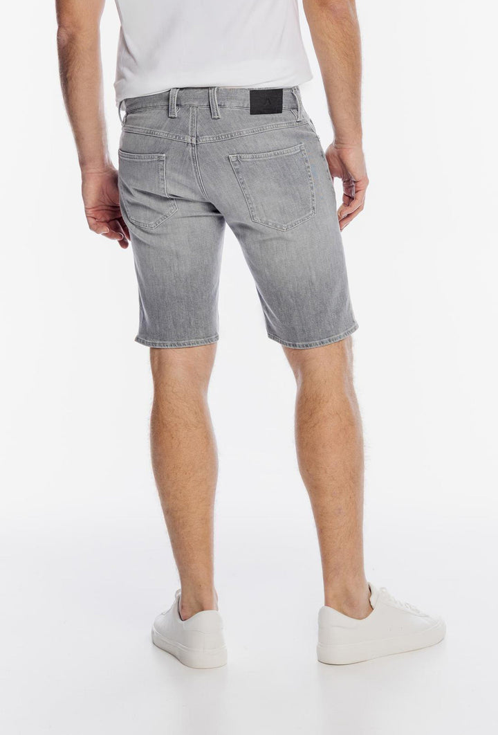 Alberto Grey Denim Shorts with a Light Wash