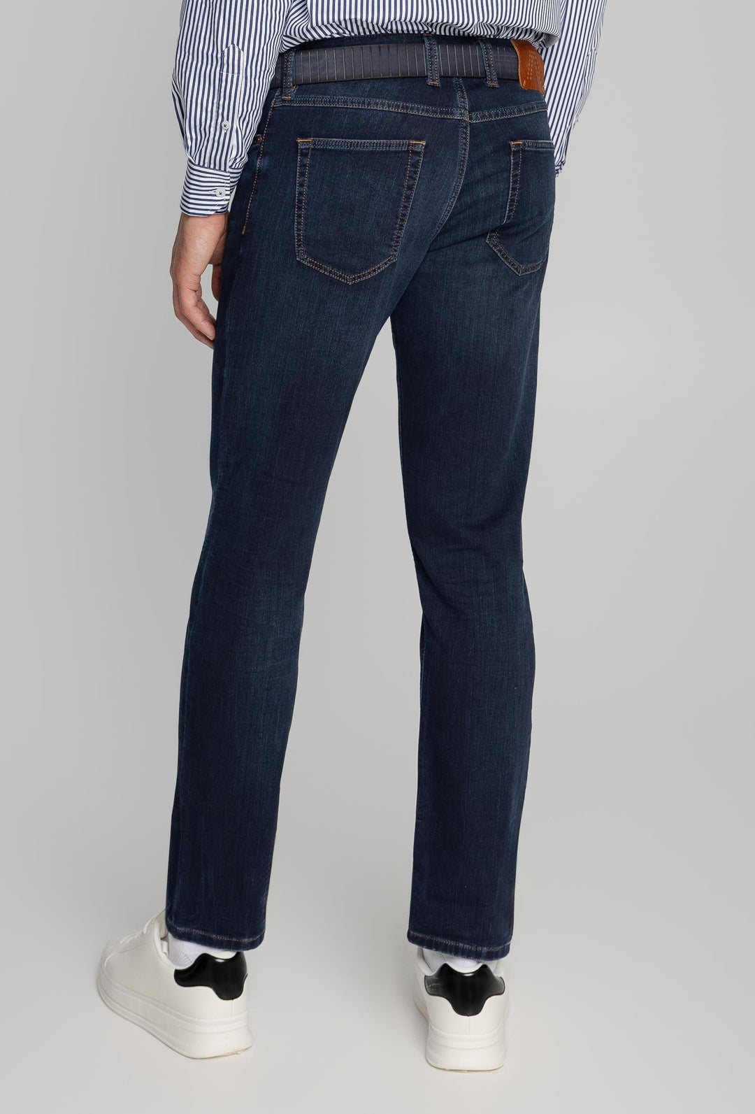 Alberto Men's Navy Slim Fit Jeans