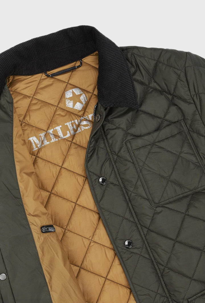 Milestone jacket with large pockets, in khaki color